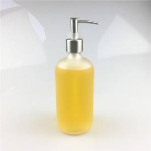500ml empty frosted glass bottle for liquid soap