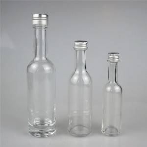 empty mini 100 ml 50 ml glass liquor bottle