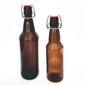330ml 500ml glass beer bottle with swing tops