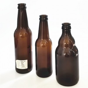 wholesale 330 ml amber brown glass cold brew coffee bottle