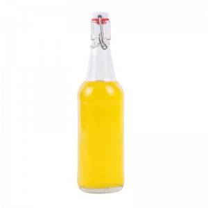 wholesale recycled 500 ml glasses wine bottle with swing top