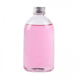 350 ml clear round glass kombucha bottles with screw lid