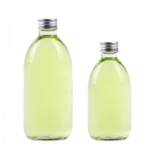 wholesale 300ml glass juice bottles with lids