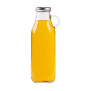 32 ounce glass water bottle with metal lid