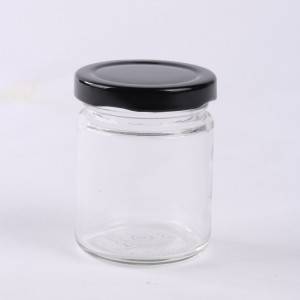 Glass jam jars with metal lids 30ml 50ml 100ml