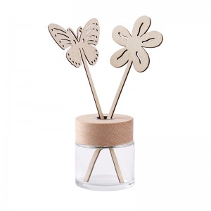 150ml empty glass diffuser bottle with wooden sticks