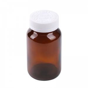 200 cc amber capsules pill packaging bote