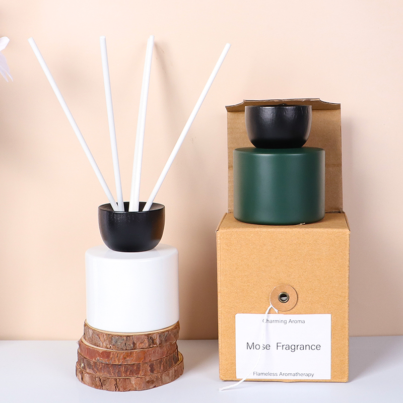 100ml glass bottle reed diffuser wholesale with wooden cap