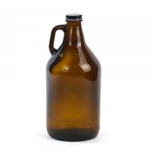 Μπουκάλια μπύρας 64oz από κεχριμπαρένιο γυαλί