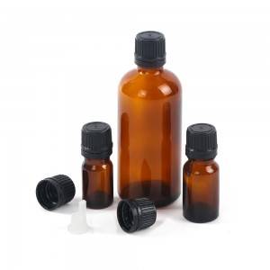 10ml amber glass dropper bottle essential oil