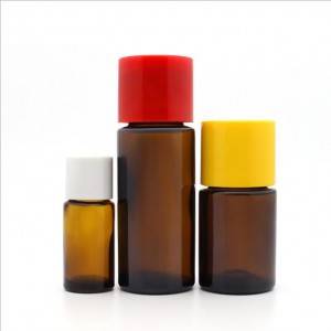 Flacon de parfum emballage bouteille d'huile essentielle en verre ambré