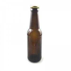 Fornecedor de garrafa de cerveja de vidro transparente personalizado 330 garrafas de vidro de cerveja