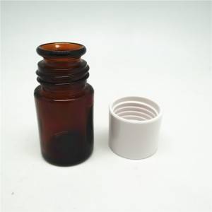 Embalagem de garrafa de óleo essencial âmbar de 30 ml