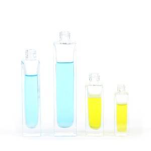 Clear square glass perfume bottle 20ml 30ml 50ml 100ml