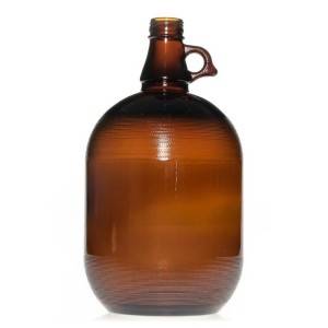 4L big growler amber glass beer bottle