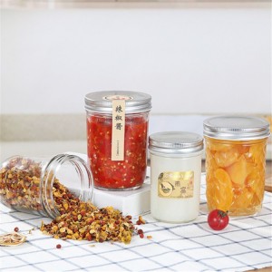 100ml 400ml empty glass jars containers for food