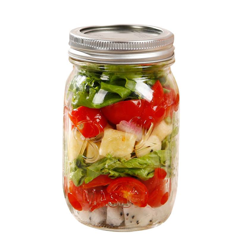 glass mason food jar 