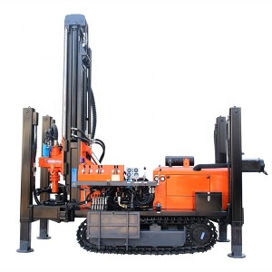 FYX180 High Quality Crawler Diesel Hydraulic 180m Drilling Deep Water Well Drilling Rig Tuam Tshoj Hoobkas Kev Muag Khoom
