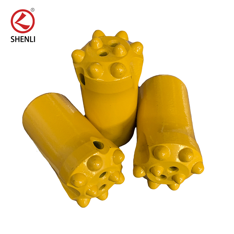 Rock drill tools 34mm spherical shape button bits 7 buttons bit drilling bit for mining rock drill bit China supplier Featured Image