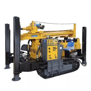 FY260 crawler mounted diesel engine driven borehole DTH pneumatic water drilling rig machine well drilling rig