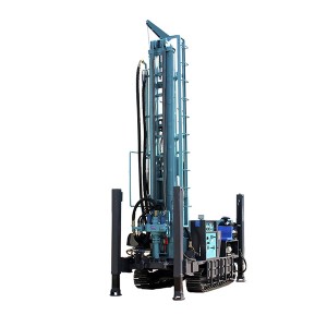 FY280 crawler mounted diesel engine driven borehole DTH pneumatic water drilling rig machine well drilling rig