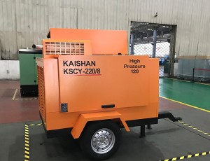 Kaishan Diesel Screw Air Compressor KSCY-570/13 Mobile Screw Air Dual Frequency Conversion Dual Stage Compressor Mining Tunnel Engineering