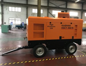 Kaishan Diesel Screw Air Compressor KSCY-570/13 Mobile Screw Air Dual Frequency Conversion Dual Stage Compressor Mining Tunnel Engineering