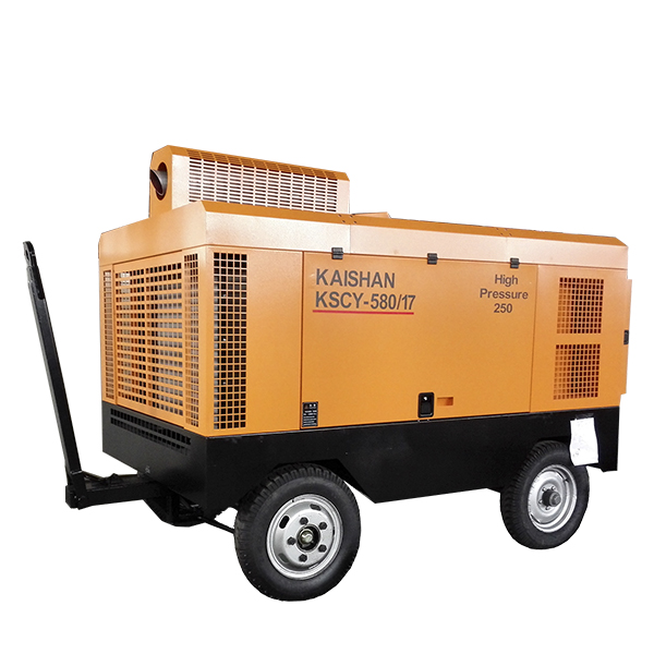 Kaishan Diesel Screw Air Compressor KSCY-570/13 Mobile Screw Air Dual Frequency Conversion Dual Stage Compressor Mining Tunnel Engineering Featured Image