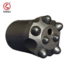 Ferramentas de perfuração de rocha 34mm brocas de botão de forma esférica 7 botões broca de perfuração para mineração broca de rocha fornecedor china