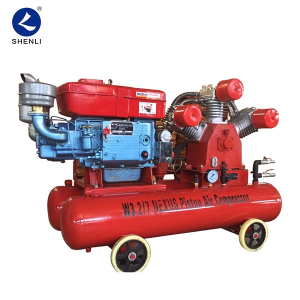 22KW diesel reciprocating mining piston air compressor for Mining Featured Image
