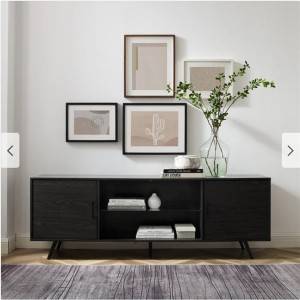 Lichte luxe nordic woonkamer klein appartement tv meubel 0470