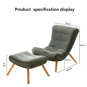 Nordic Single Solid Wood Frame Sofa Creative Furniture 0194-3