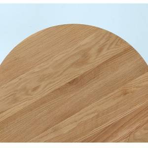 Simpleng galaw na pang-libang na saklay ng solid wood round table# Tea Table 0012