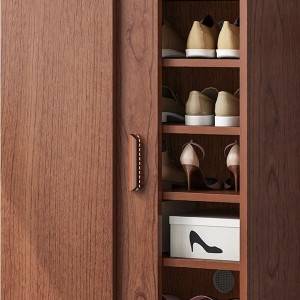 Dollap këpucësh shtëpiak me derë të lartë vertikale të thjeshtë Dollap hyrje modern me derë rrëshqitëse kabineti i këpucëve me dyer rrëshqitëse me shumë shtresa