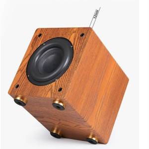 Super bass shocking passive subwoofer 2.1 5.1 home theater home wooden speakers