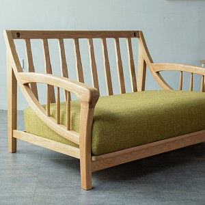 Nordic salon z litego drewna pojedyncza podwójna potrójna narożna sofa kombinowana 0285