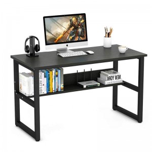 Modern Steel-Wood Single-Person Desktop Computer Desk 0343