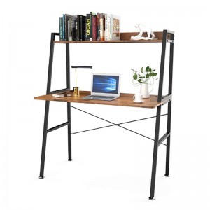 Dar Sempliċi Kamra tas-sodda Bookshelf Integrat Uffiċċju Kompjuter Desk 0349