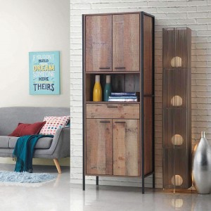 Creative Entrance Hall Study Multi-layer Storage Cabinet with Drawers 0364