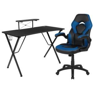 Chair Set Biwo Computer & with Cup Holder Headphone Hook and Monitor Stand