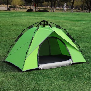 Outdoor Multi-Man Hill Waterproof Anti-Angin Pasangan Otomatis Single Layer Camping Tenda