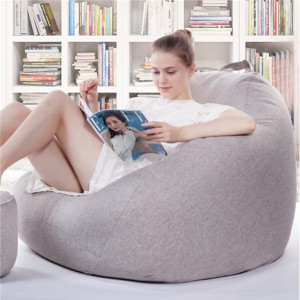 Lazy Sofa Cloth Materials Beanbag Leisure Hotel Furniture #Sofa 0155