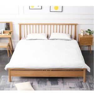 Просте ліжко Windsor Ліжко для спальні з масиву дерева. Ліжко принцеси №0114