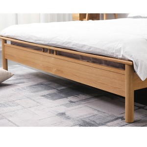 Giường ngủ đơn giản Giường ngủ bằng gỗ nguyên khối Giường ngủ công chúa Giường ngủ công chúa #0114