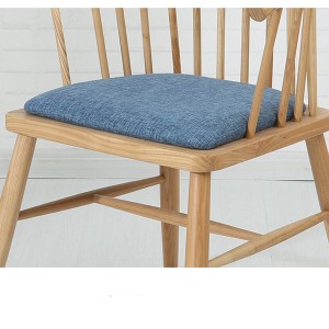 Hotel Soft Bag Chair Restaurant Solid Wood Windsor բազկաթոռ#0080