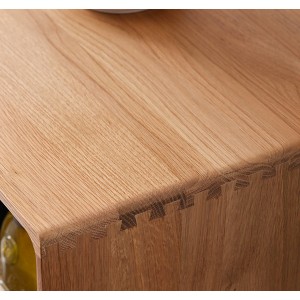 Yano Solid Wood Taas ug Ubos nga Side Cabinet Storage Cabinet#0024