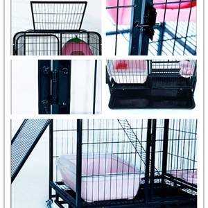 Doble-layer cat cage Tatlong palapag na malaking pusa villa Pet cattery Apat na palapag na malaking pet cat cage