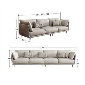 Liten leilighet nordisk italiensk minimalistisk leilighet stue sofa 0427