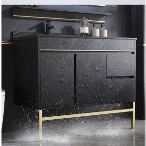Rockboard Vanity lekka luksusowa szafka łazienkowa z litego drewna próżność w łazience # 0139