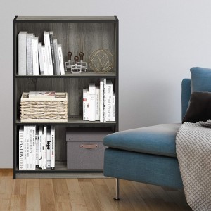 قفسه کتاب سه لایه چوبی ذخیره سازی ساده 0485